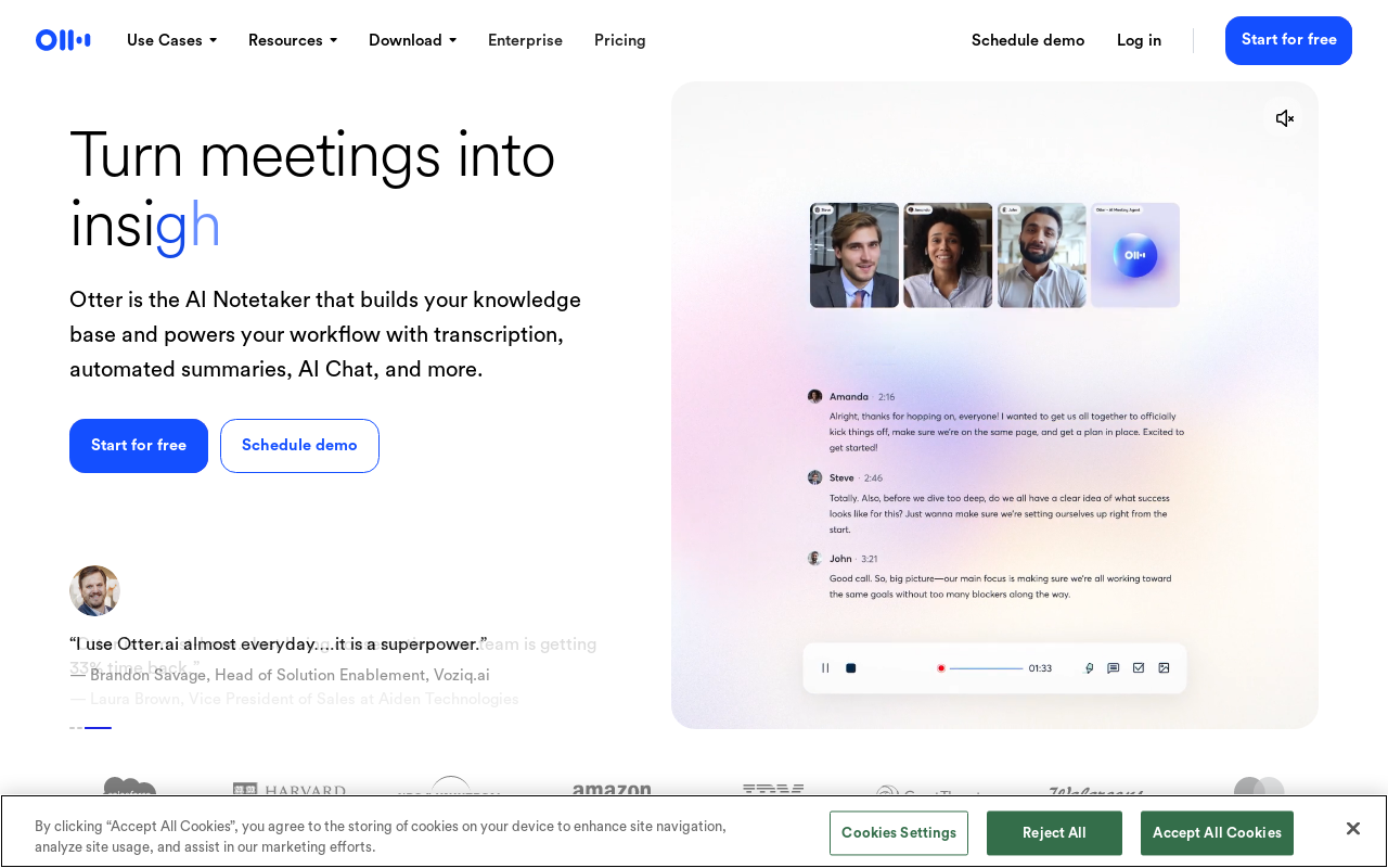 Otter.ai product screenshot