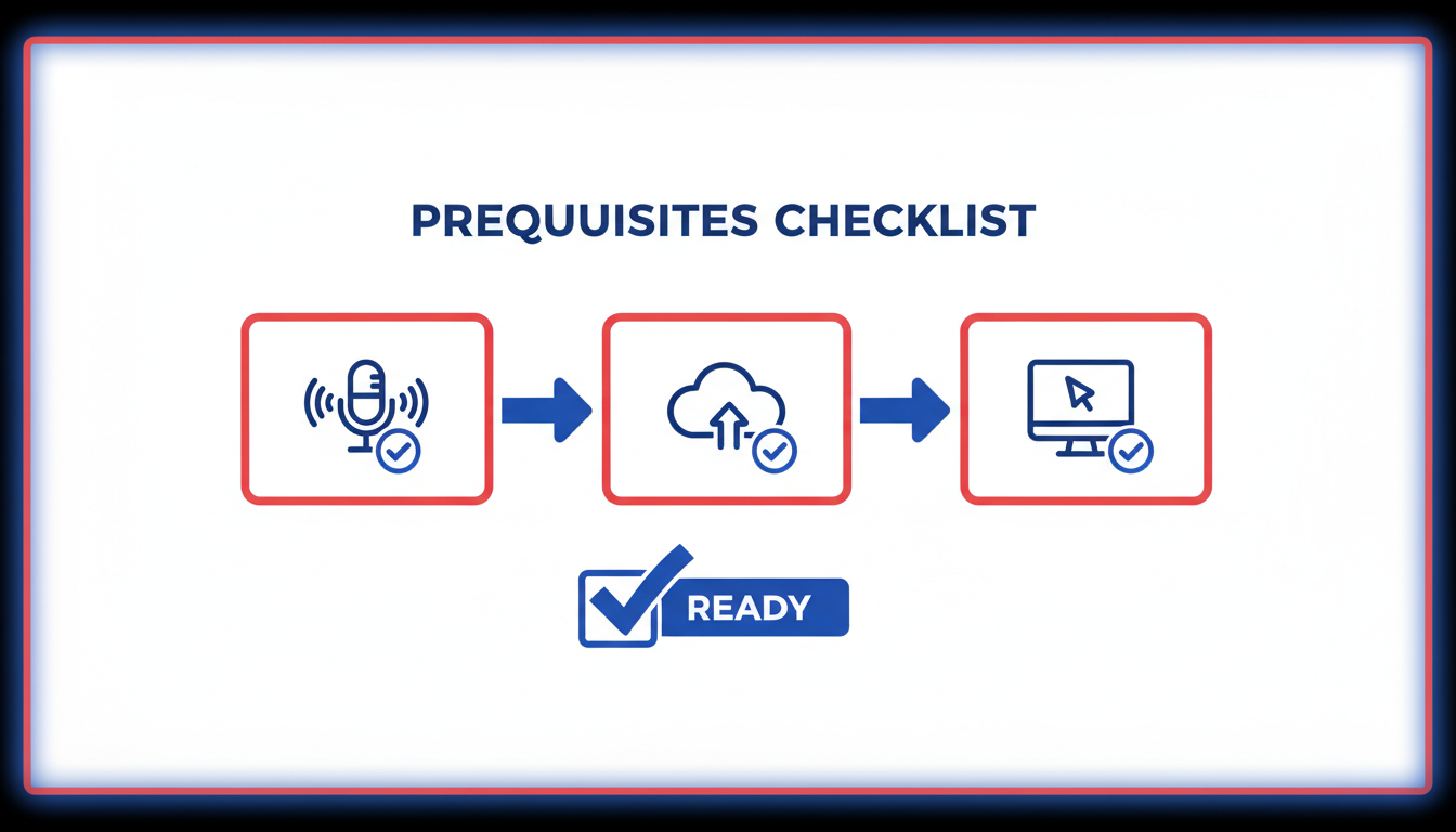 Illustration for Prerequisites Checklist