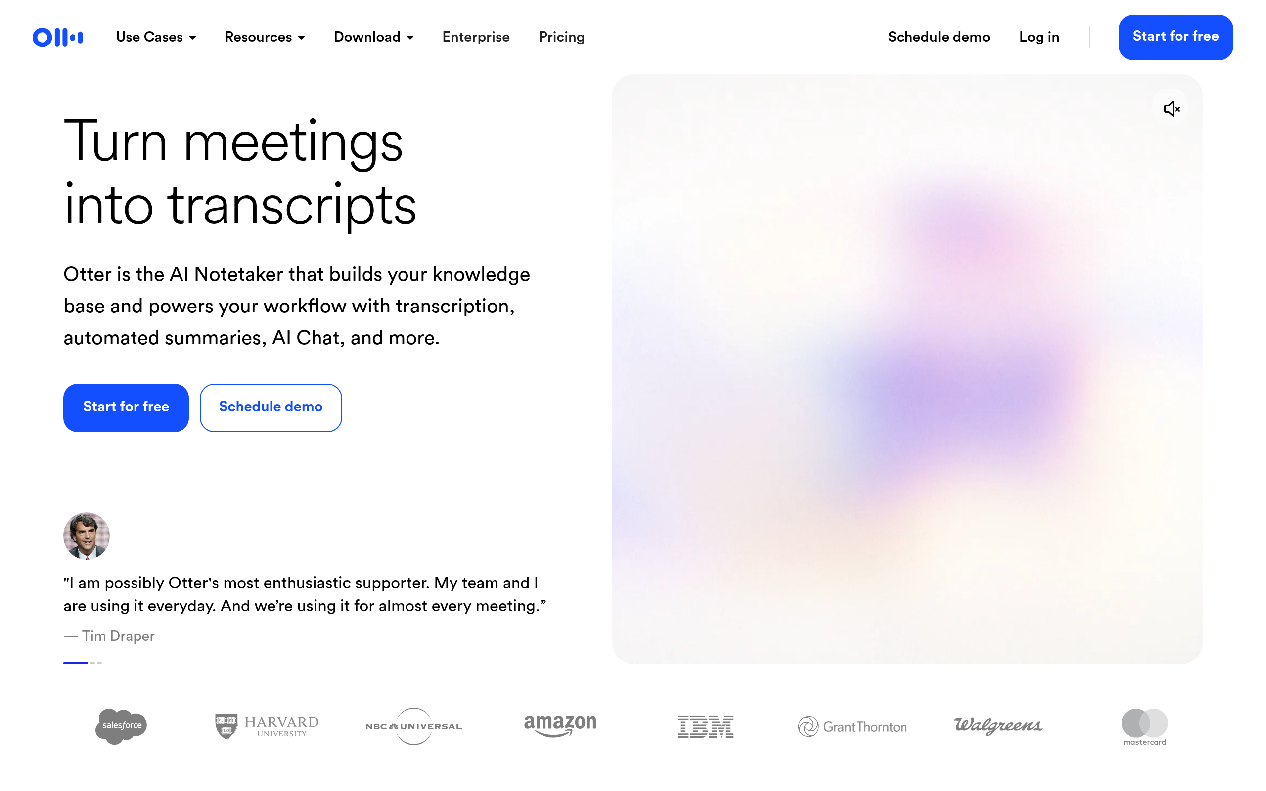Otter.ai product screenshot