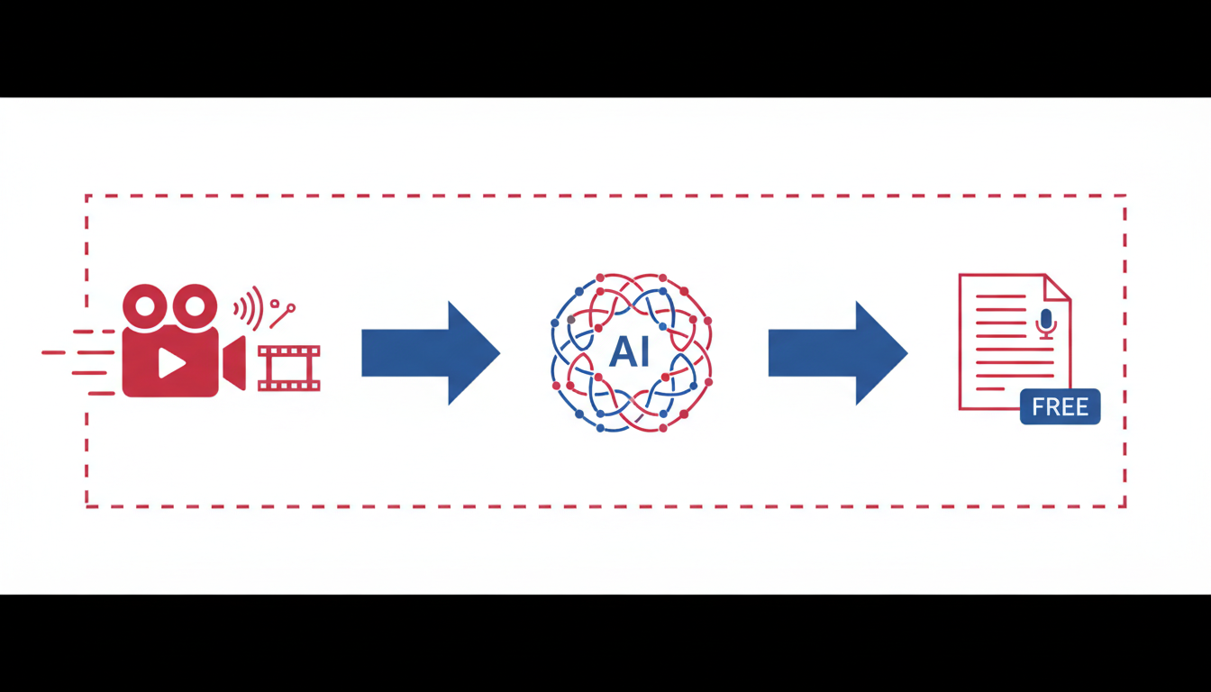 Illustration for The Fastest Way to Transcribe Video for Free