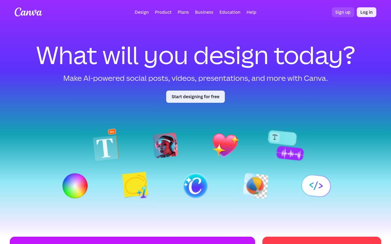 Canva product screenshot