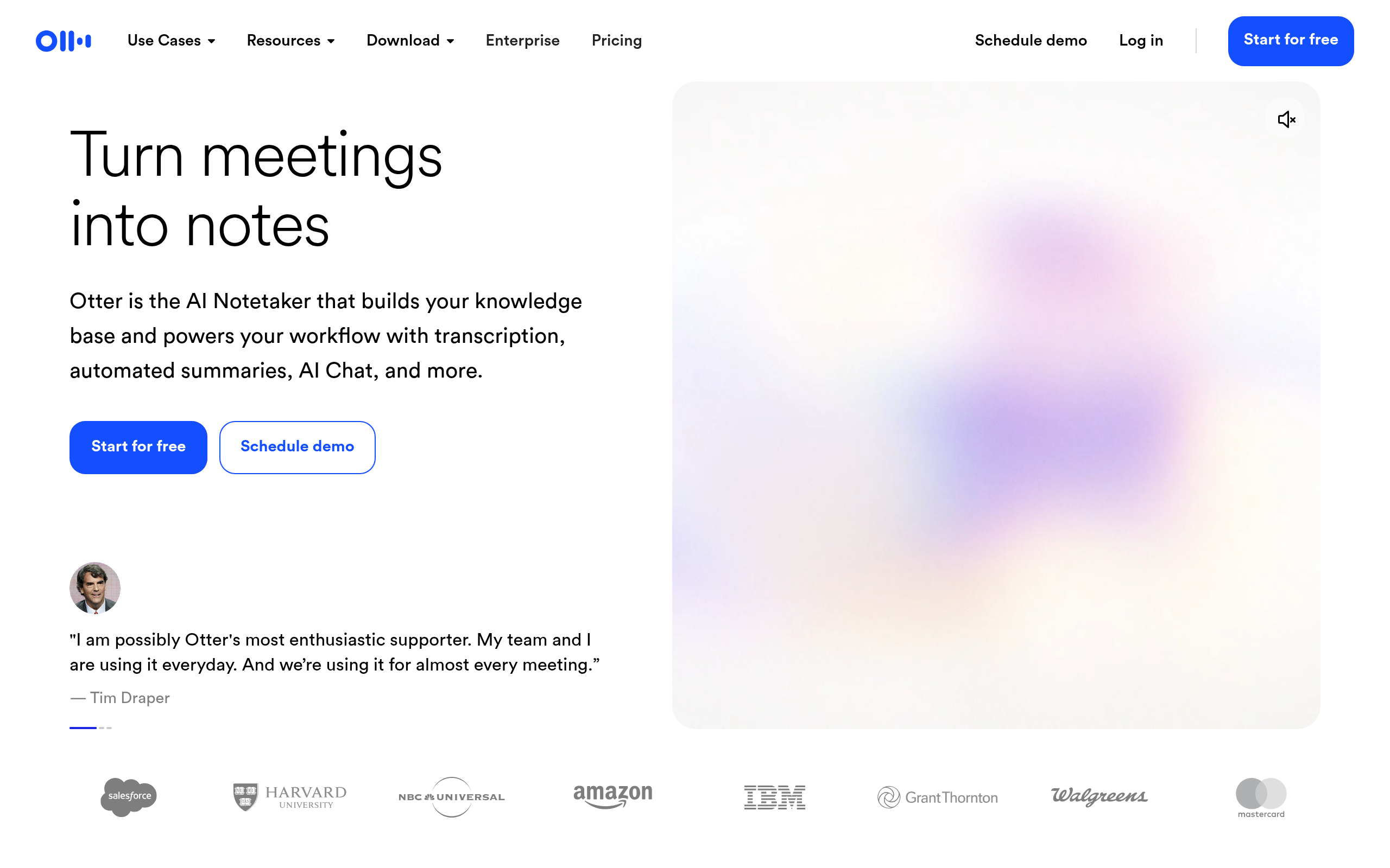 Otter.ai product screenshot