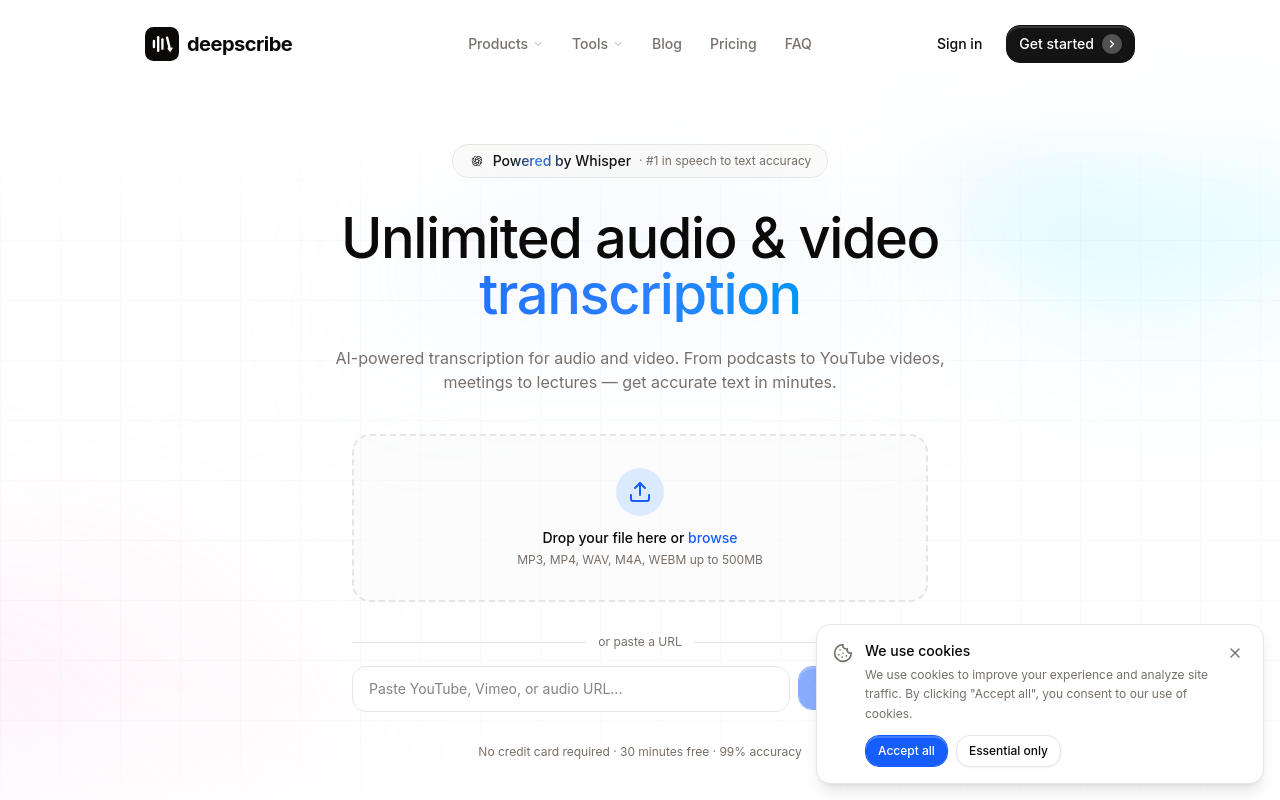 DeepScribe product screenshot