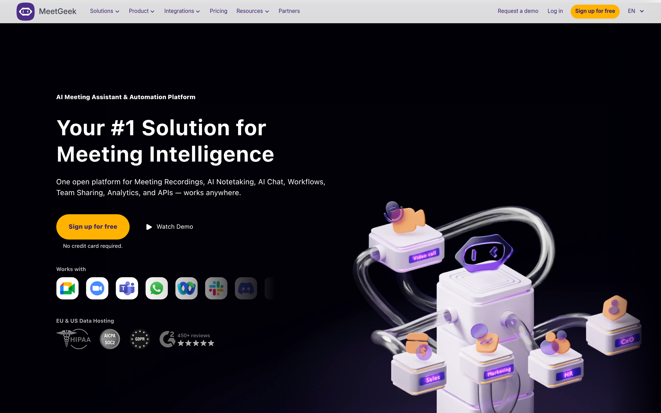 MeetGeek product screenshot