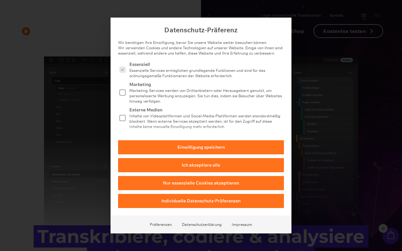 Transkribieren product screenshot
