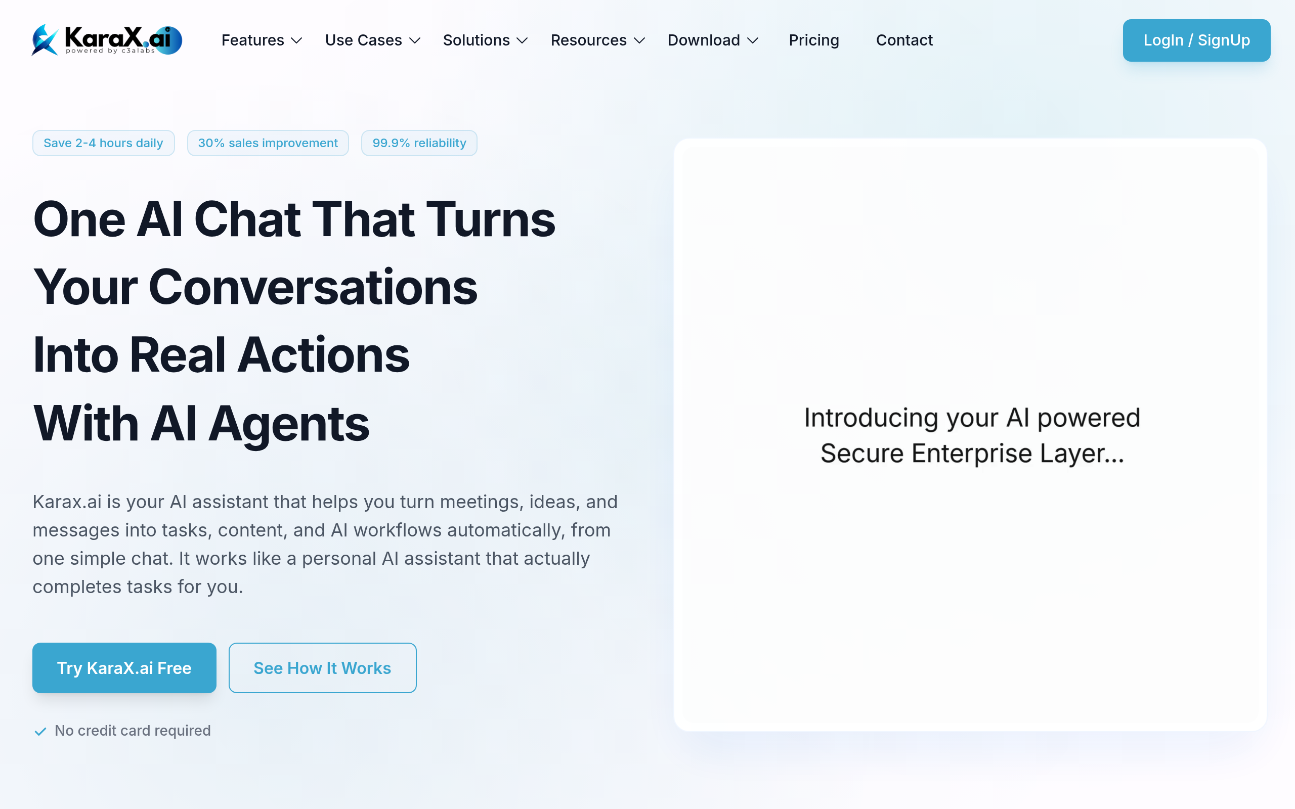 KaraX.ai product screenshot