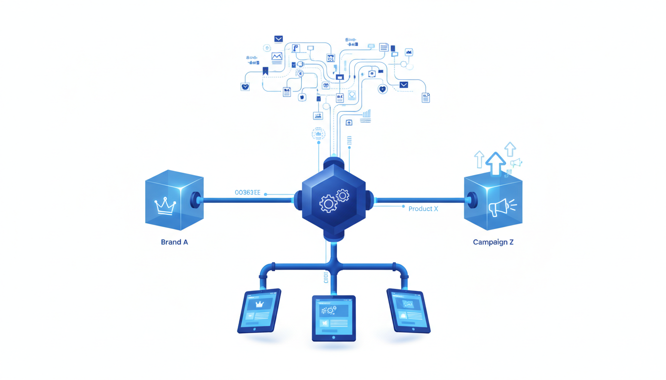 Illustration for How to Manage Branding Assets Across Multiple Brands, Products, or Campaigns