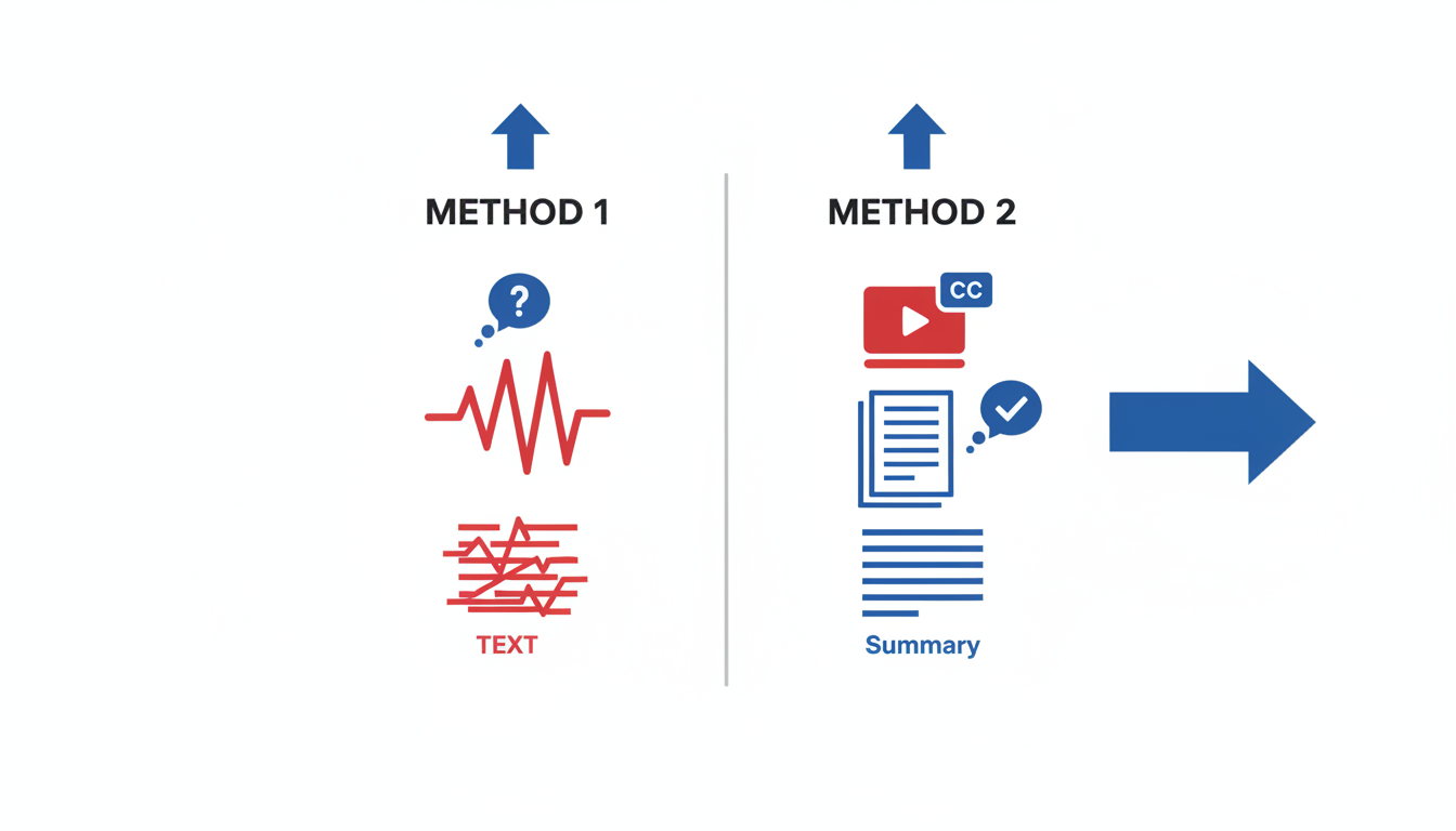 Illustration for Why Transcript-Backed YouTube Summaries Are More Reliable