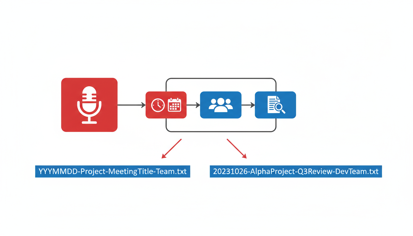 Illustration for Step 1: Establish a Transcript Naming Convention