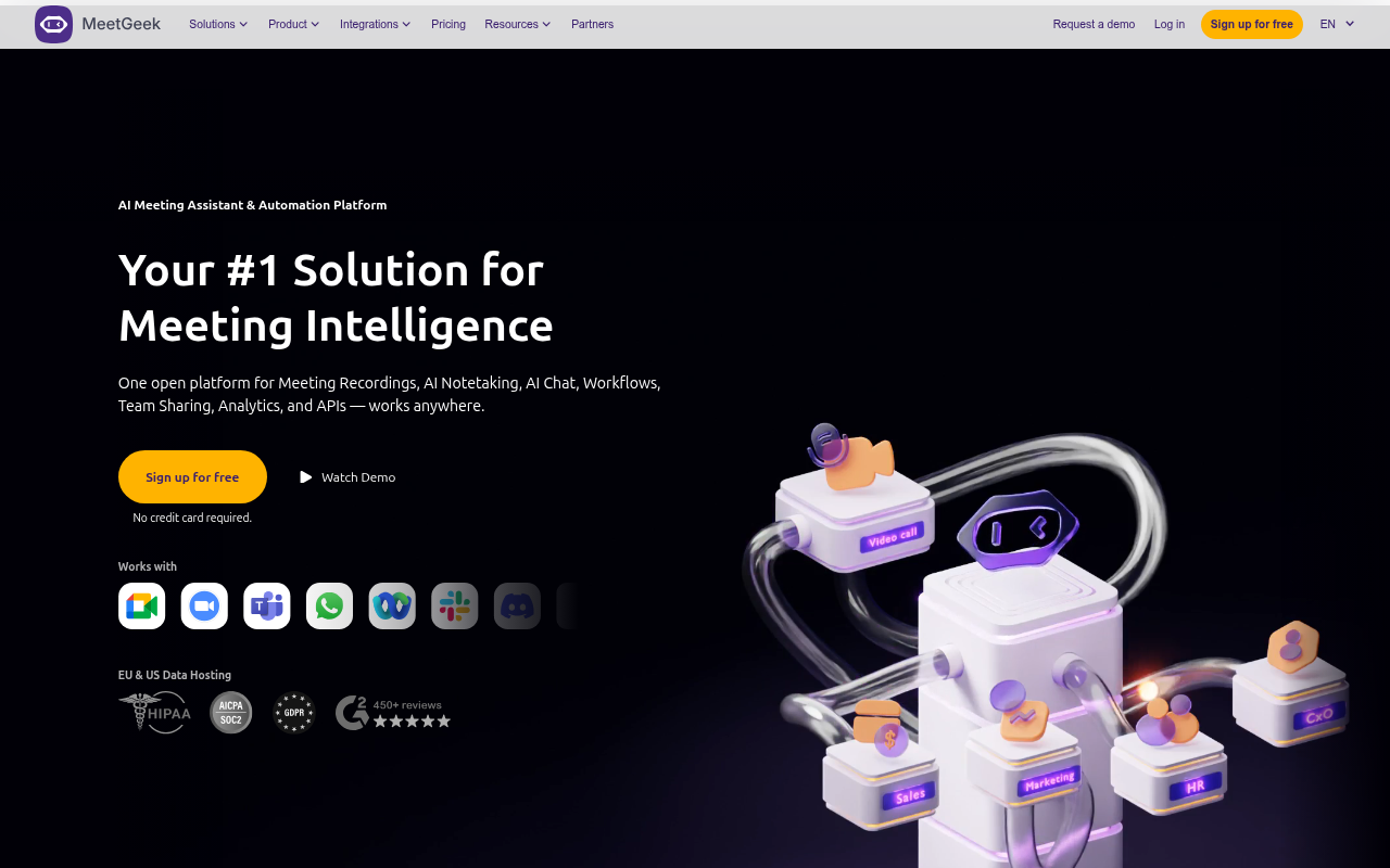 MeetGeek product screenshot