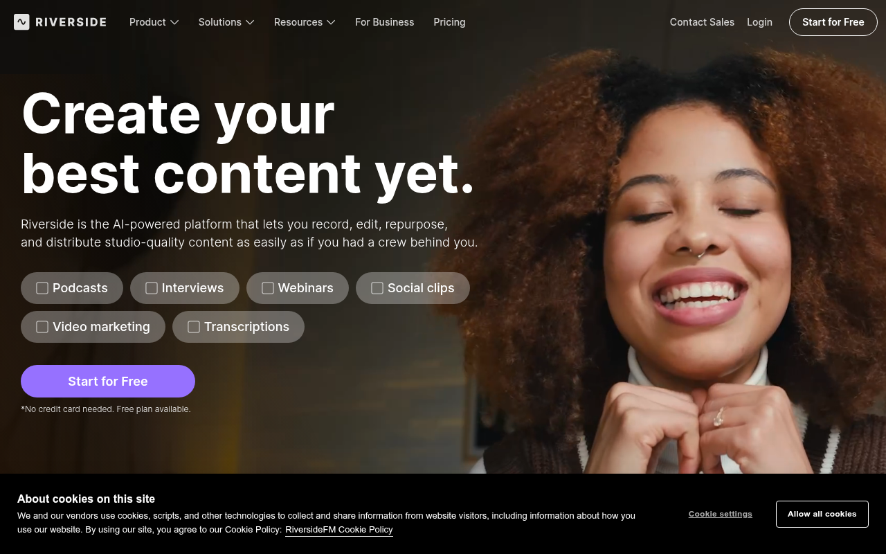 Riverside product screenshot