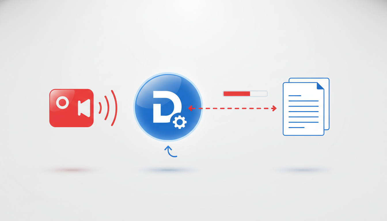 Illustration for Step-by-Step: Video to Text Workflow in DeepScribe