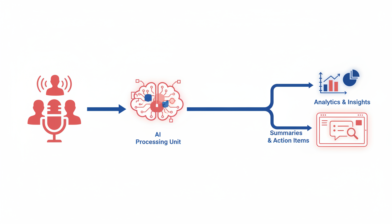 Illustration for How AI Meeting Intelligence Platforms Work