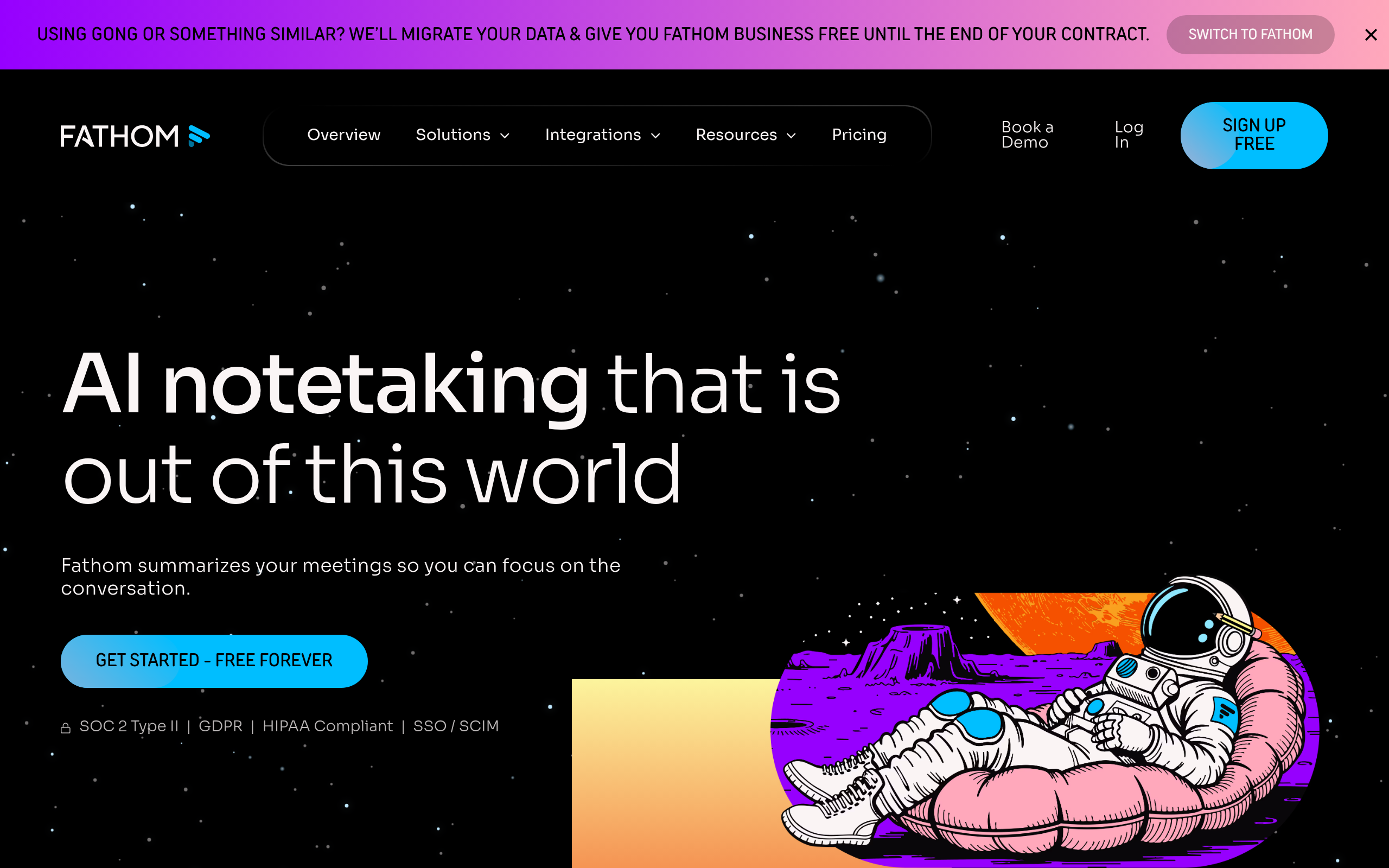 Fathom product screenshot