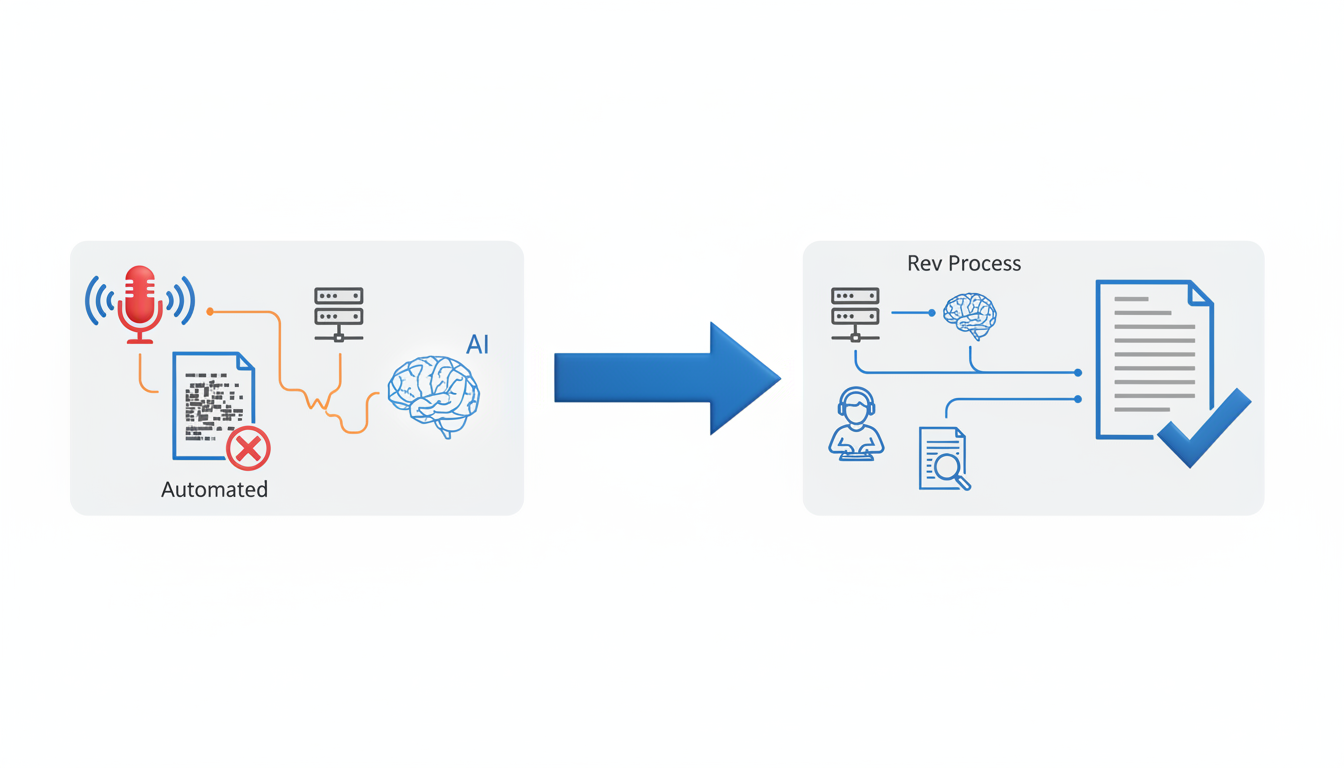 Illustration for 3. Rev — Best for Interviews and Legal Transcriptions