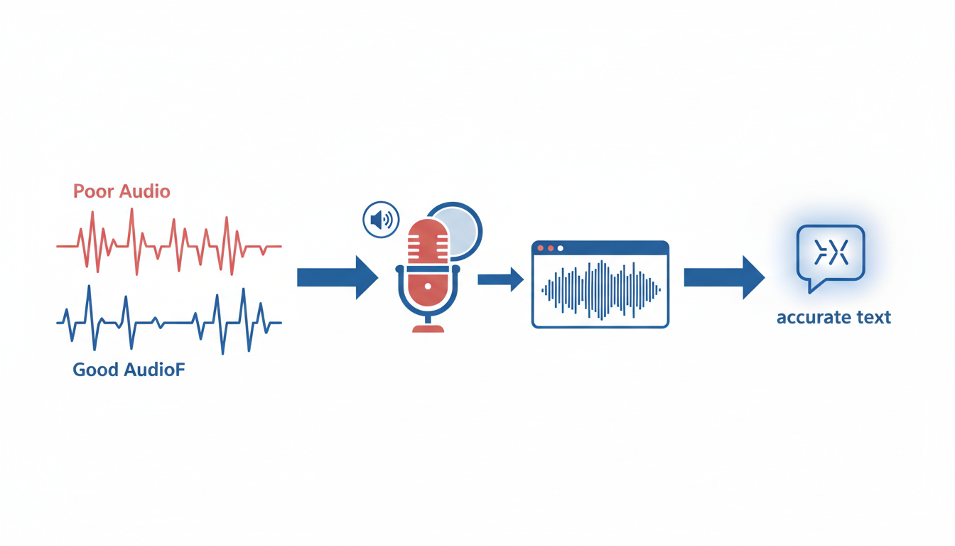 Illustration for Preparing Your Audio for Accurate Transcription