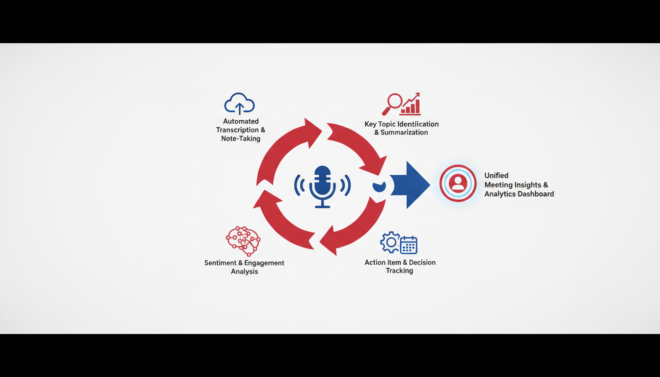 Illustration for Core Features of Meeting Intelligence Software
