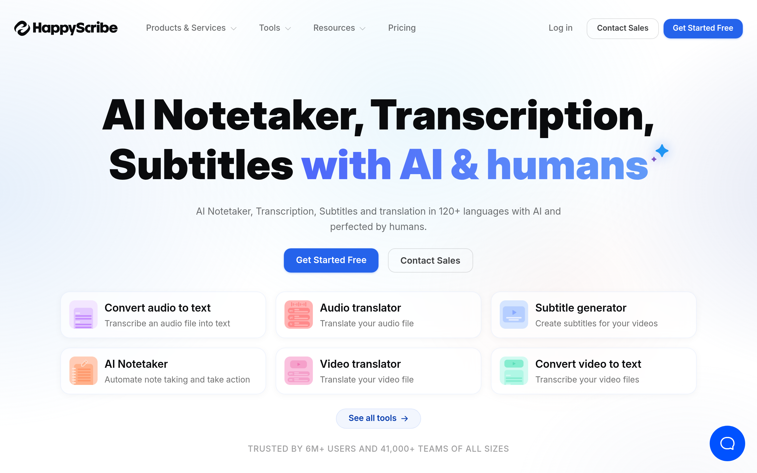 Happy Scribe product screenshot