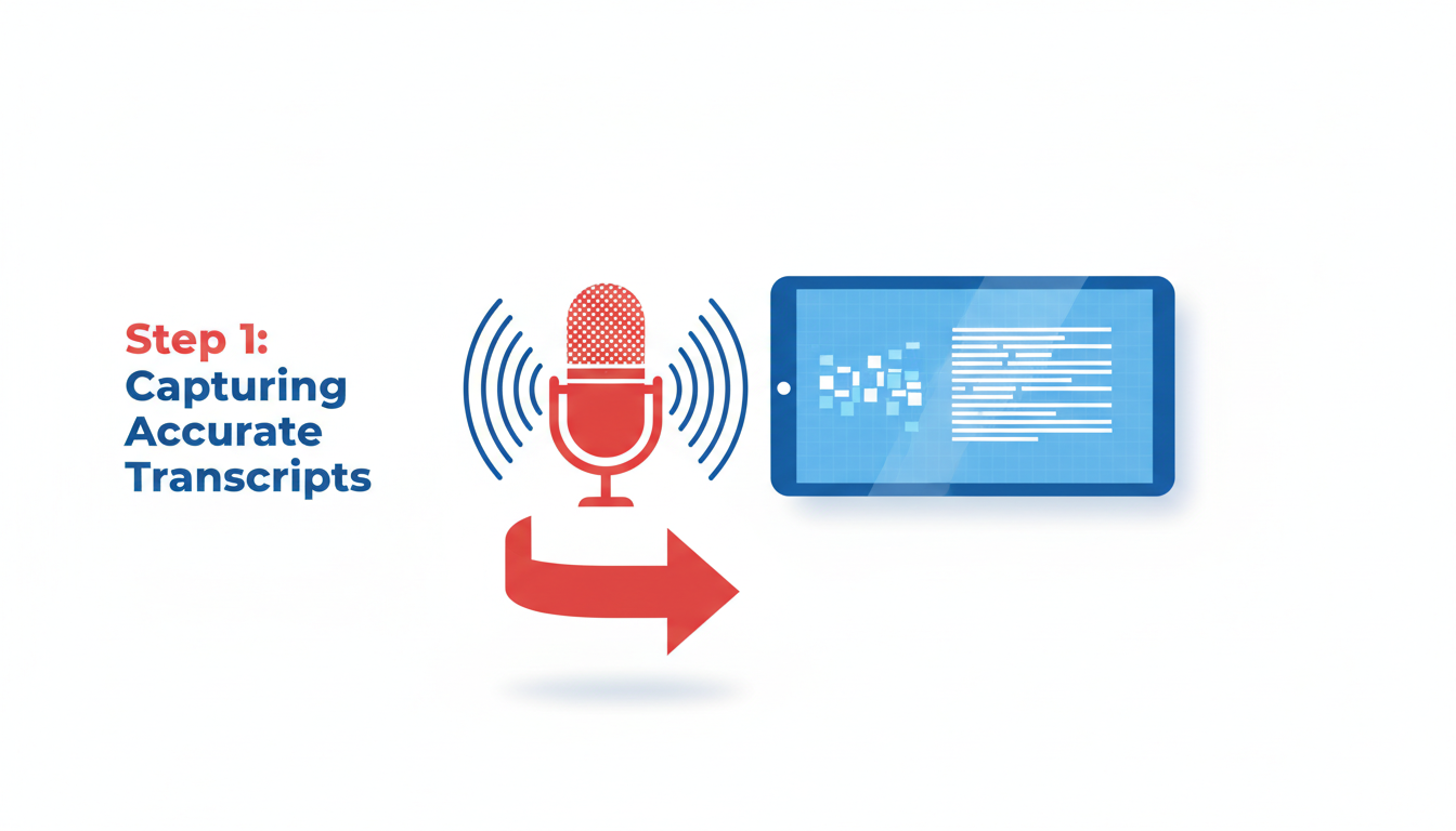 Illustration for Step 1: Capturing Accurate Transcripts