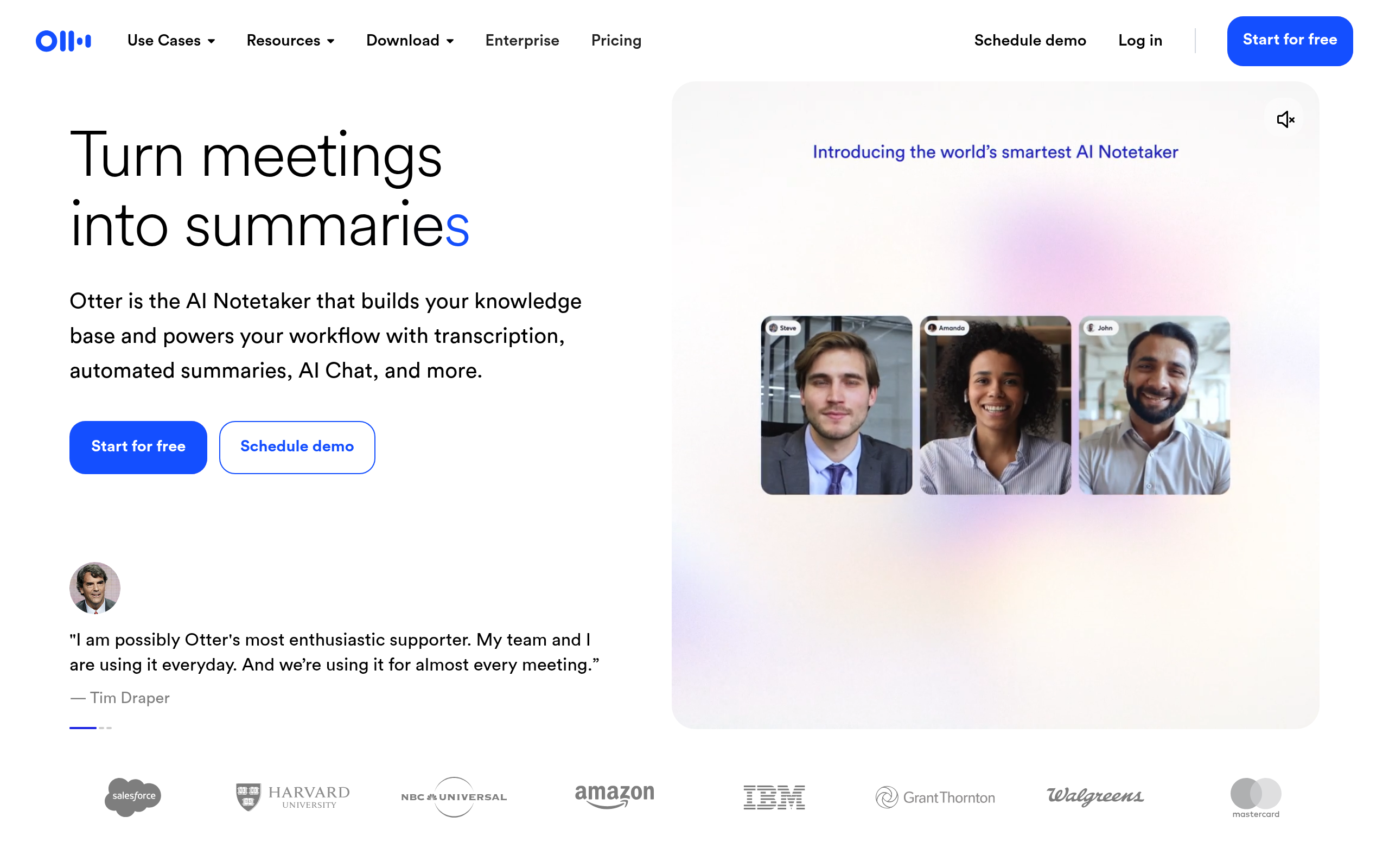 Otter.ai product screenshot