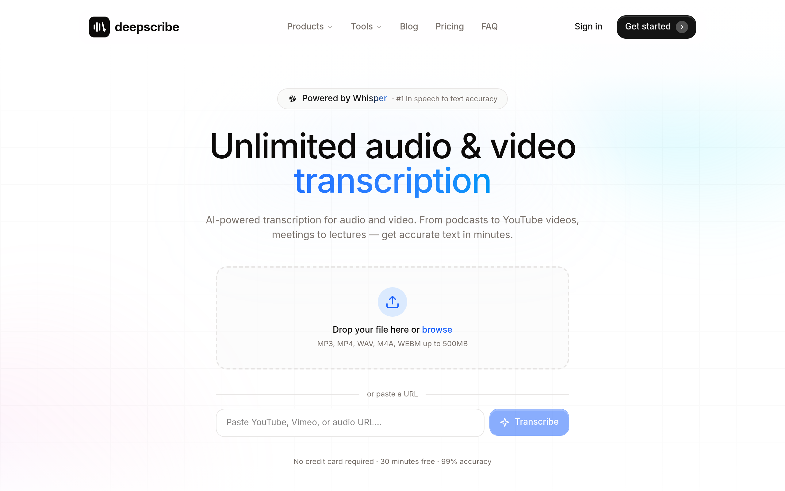 DeepScribe product screenshot