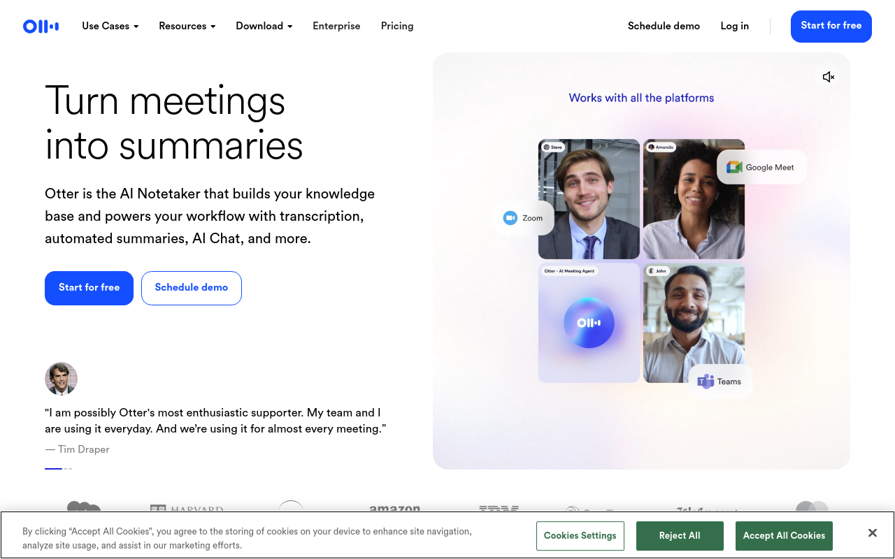 Otter.ai product screenshot