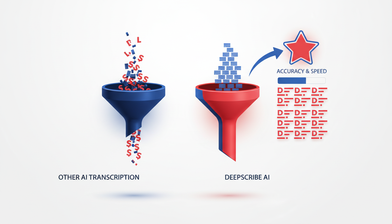 Illustration for Why DeepScribe Leads in AI Transcription