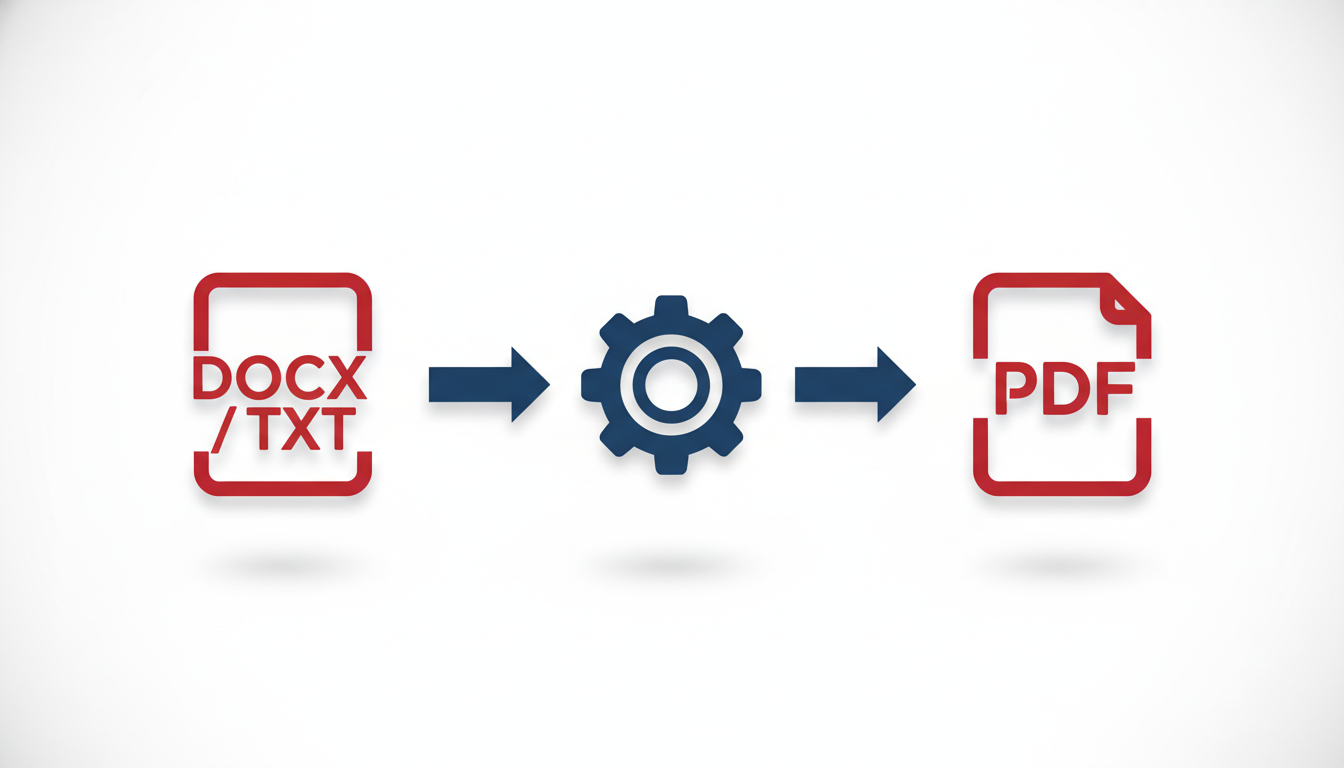 Illustration for Path B: Export as DOCX/TXT, Then Convert