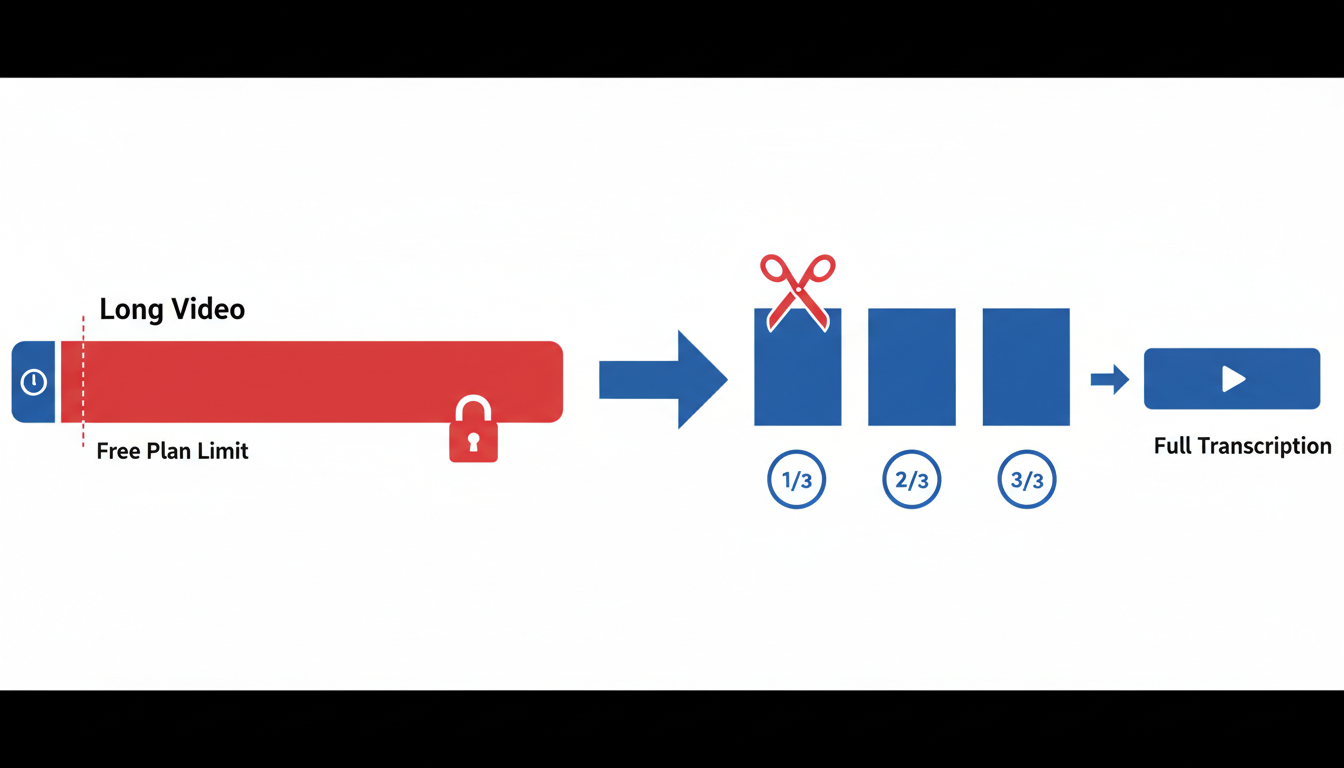 Illustration for Free Plan Limits + How to Handle Long Videos