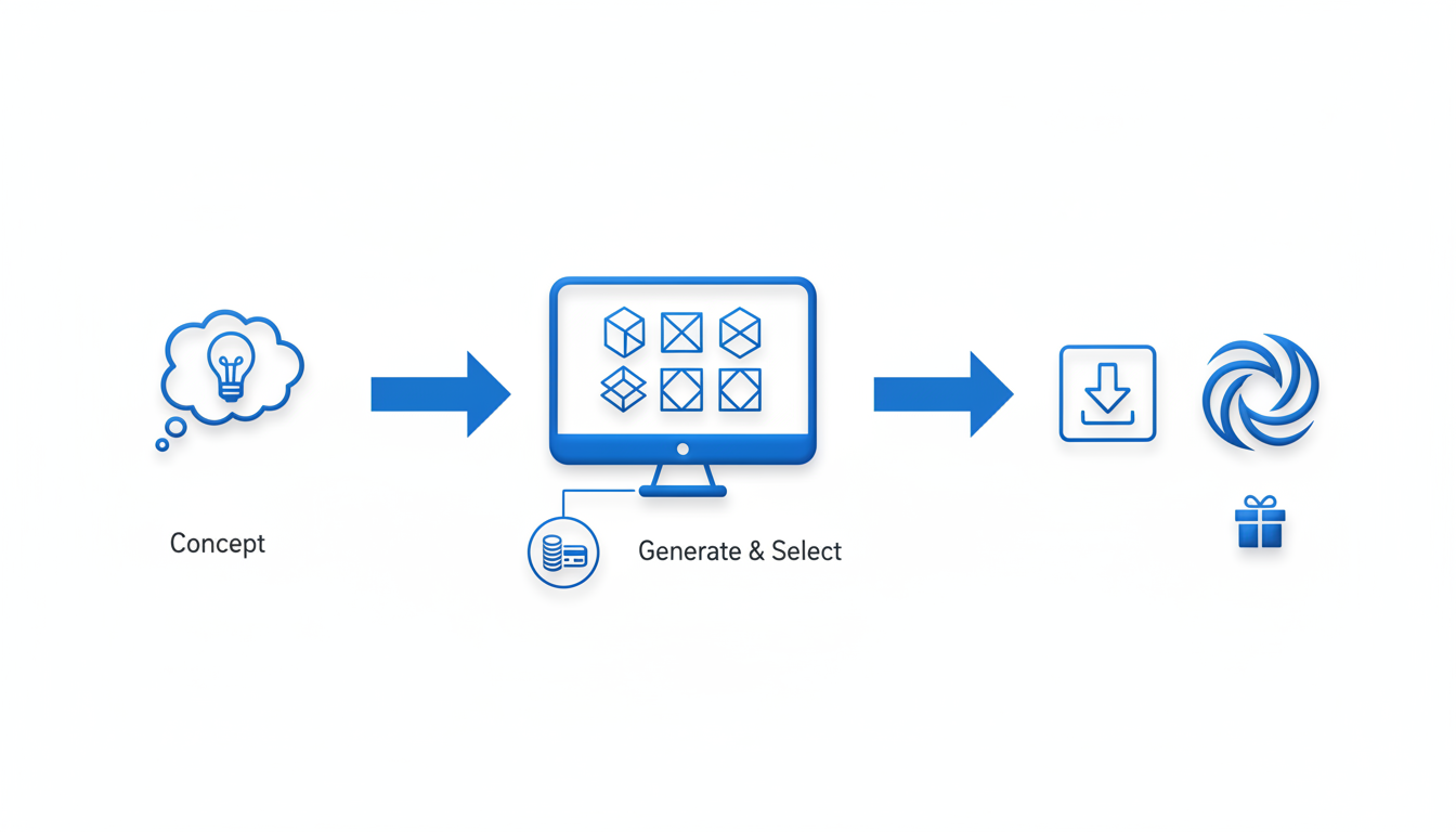 Illustration for Running a Logo Workflow in Quicklogo
